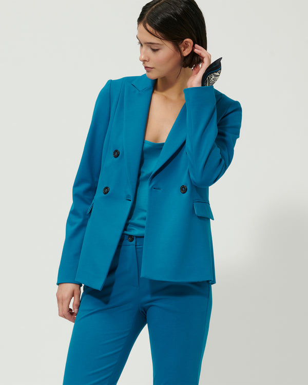 Punto Suit in Deep Turquoise