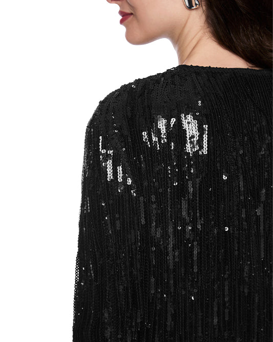 Sequin Fringe Jacket