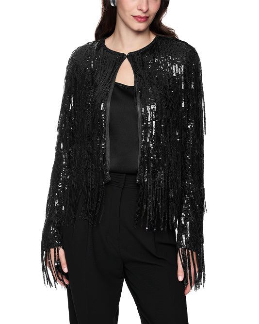 Sequin Fringe Jacket