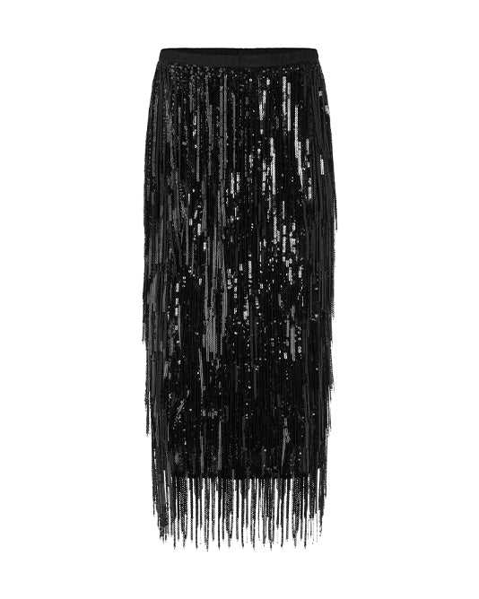 Sequin Fringe Skirt