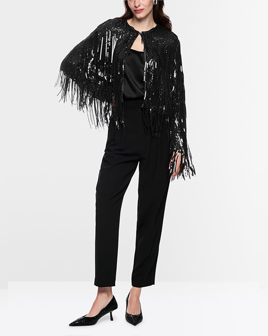 Sequin Fringe Jacket