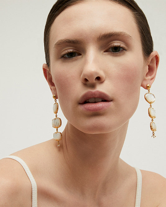 Mother of Pearl Drop Earrings