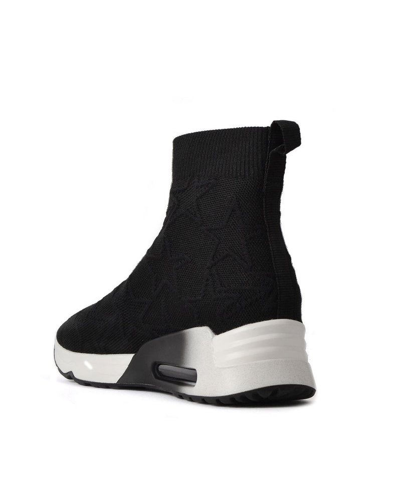 Star Knit Elastic Mid Top Trainer