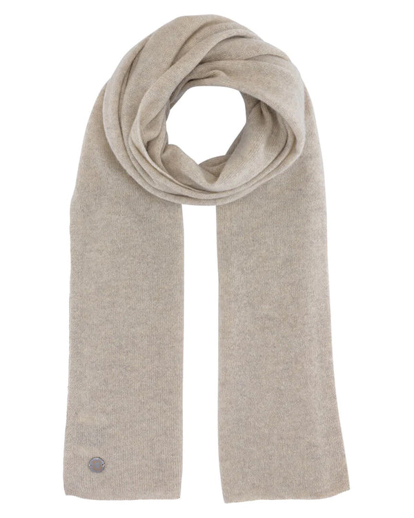 LAST ONE Ribbed Sweater and Scarf Set in Sand