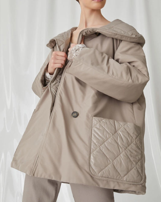 Quilted Reversible Swing 3/4 Coat