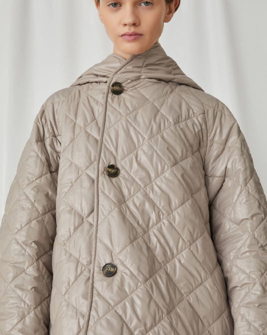 Quilted Reversible Swing 3/4 Coat