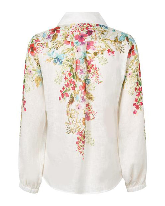 Floral Printed Linen Shirt