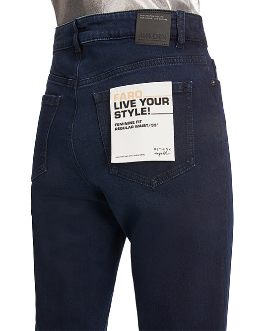 FARO Bootleg Jean in Solid Navy Wash