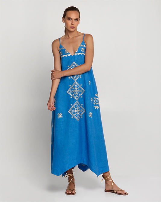 Slip Dress With Embroidery