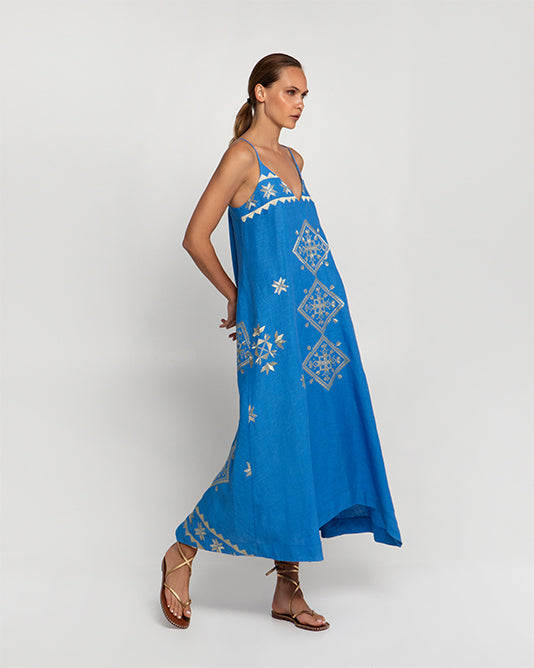 Slip Dress With Embroidery
