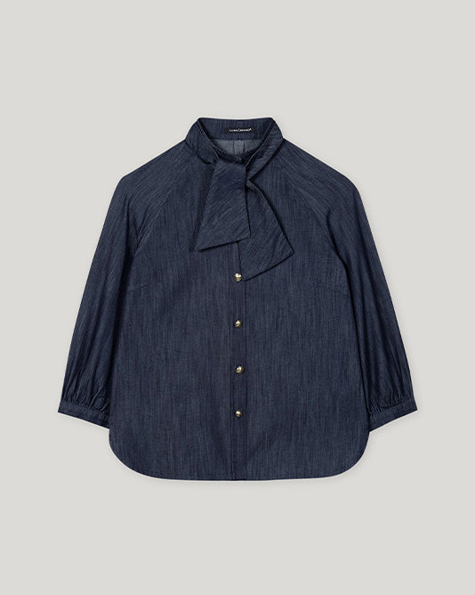 Chambray Shirt With Tie