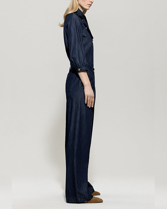 Wide Chambray Pant