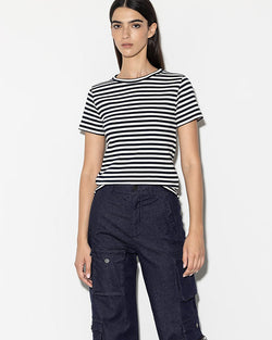 Striped NAVY & WHITE T-SHIRT