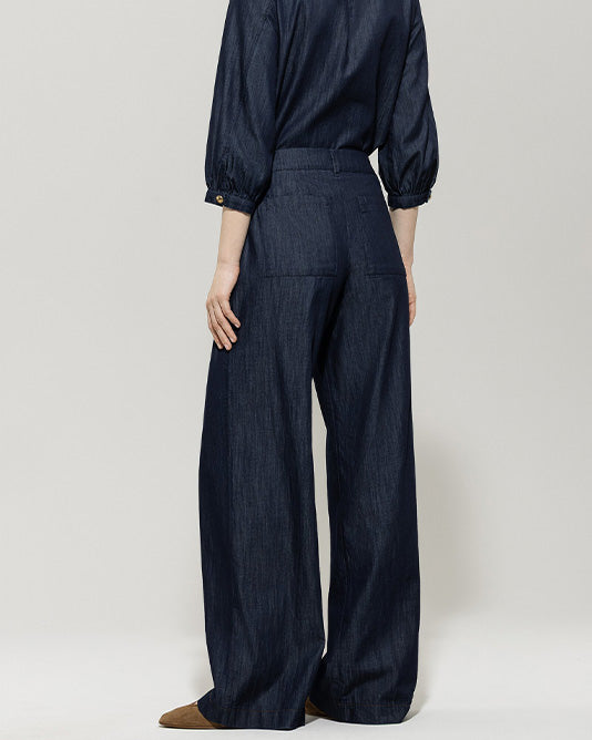 Wide Chambray Pant
