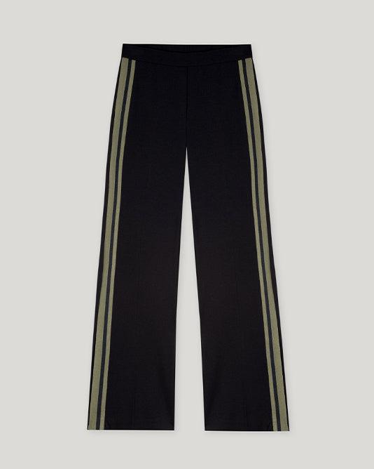 Stripe Side Wide Jersey Pant