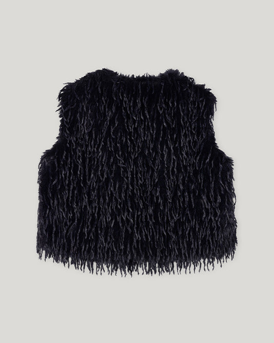 Feather Look Dark Navy Gilet