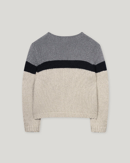 Colour Block Sweater & Scarf Set