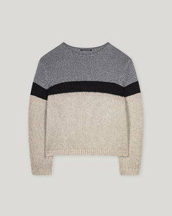Colour Block Sweater & Scarf Set