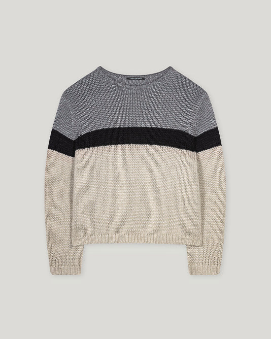 Colour Block Sweater & Scarf Set