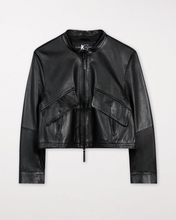 Soft Leather Blouson Jacket