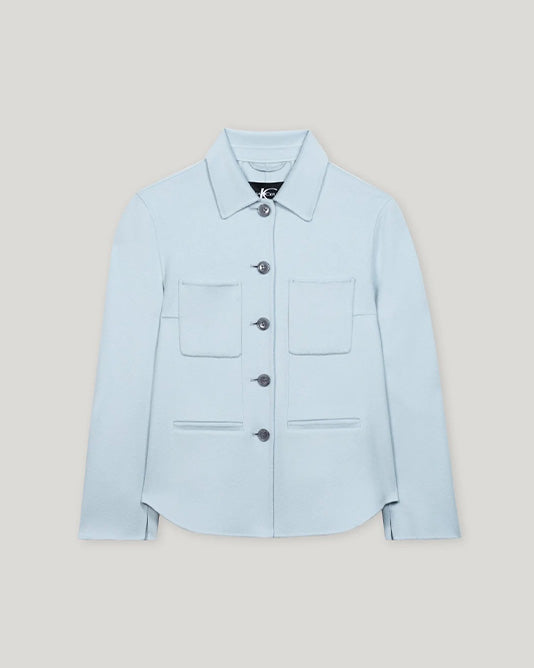 Cashmere Blend Shirt Jacket