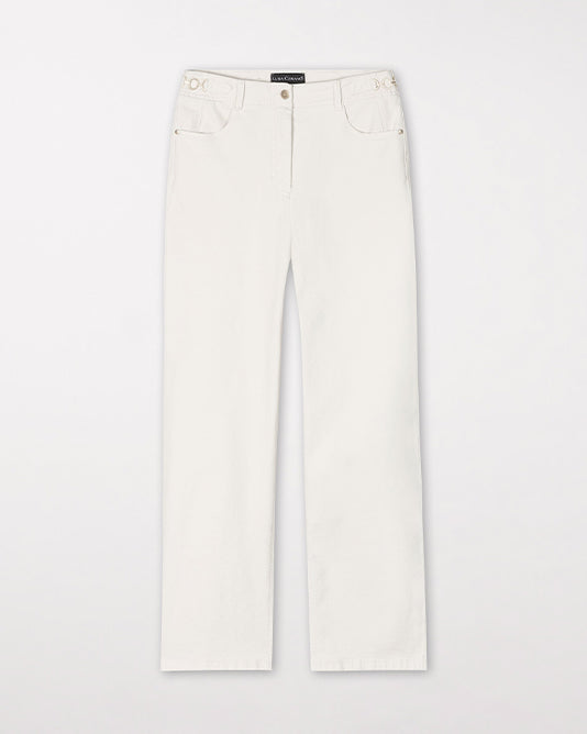 WIDE CREAM JEAN