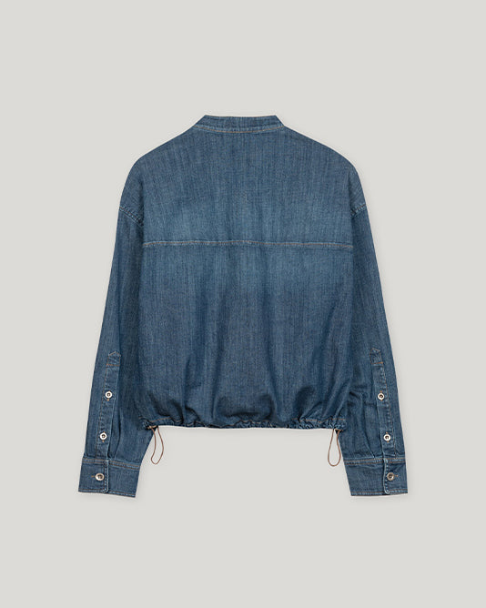 Blouson Jacket in Soft Denim