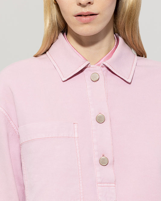 Pink Denim Shirt