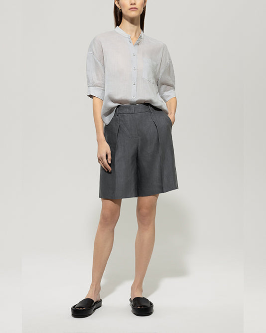 Soft Silver Grey RAMIE BLOUSE