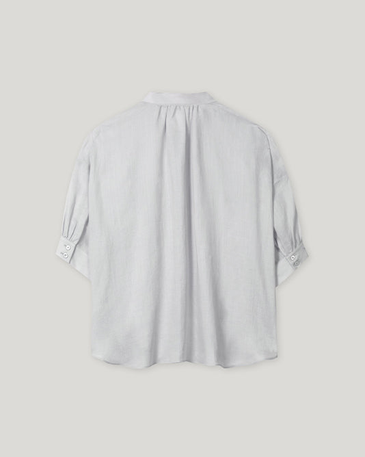 Soft Silver Grey RAMIE BLOUSE