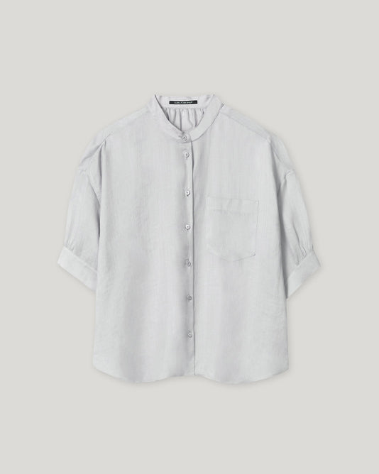 Soft Silver Grey RAMIE BLOUSE
