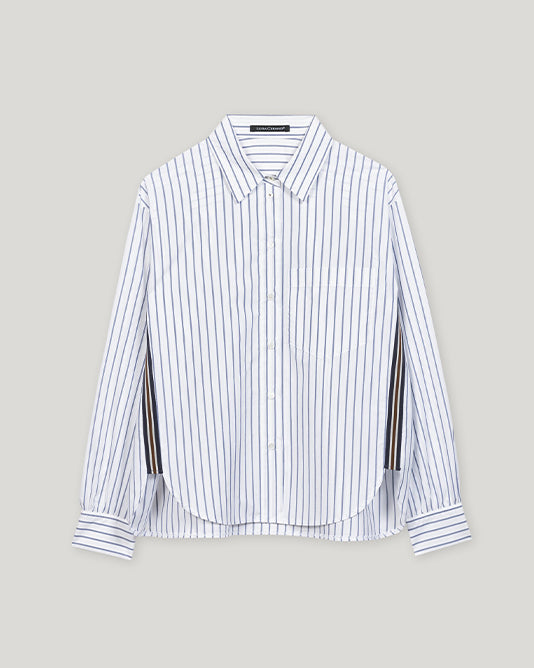 Stripe Shirt With Contrast Side Seams