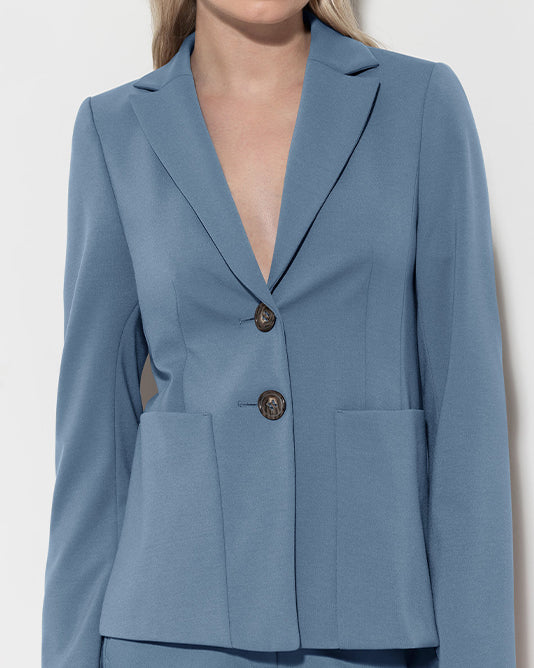 Airforce Blue Punto Jersey Suit