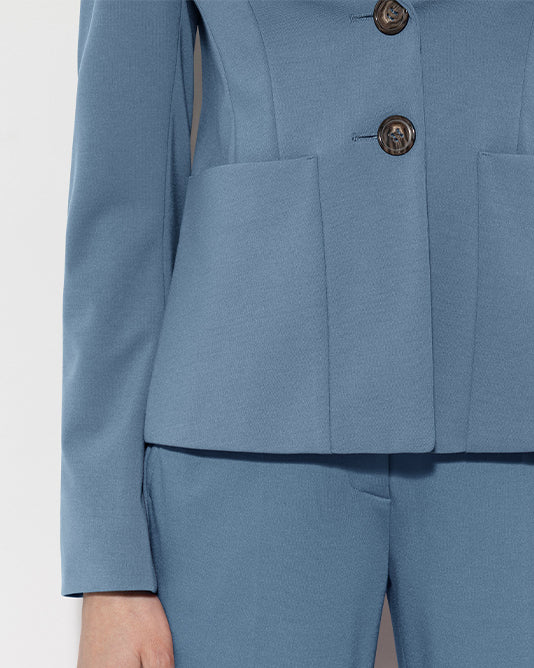 Airforce Blue Punto Jersey Suit