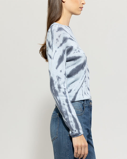 Tie Dye Blue Sweater