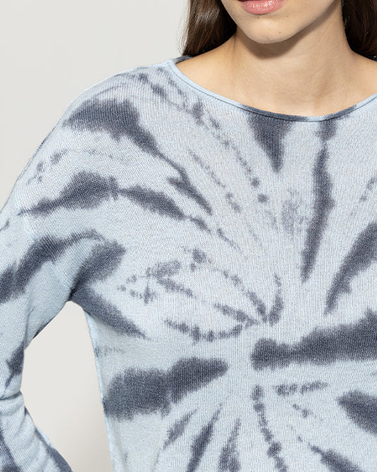 Tie Dye Blue Sweater