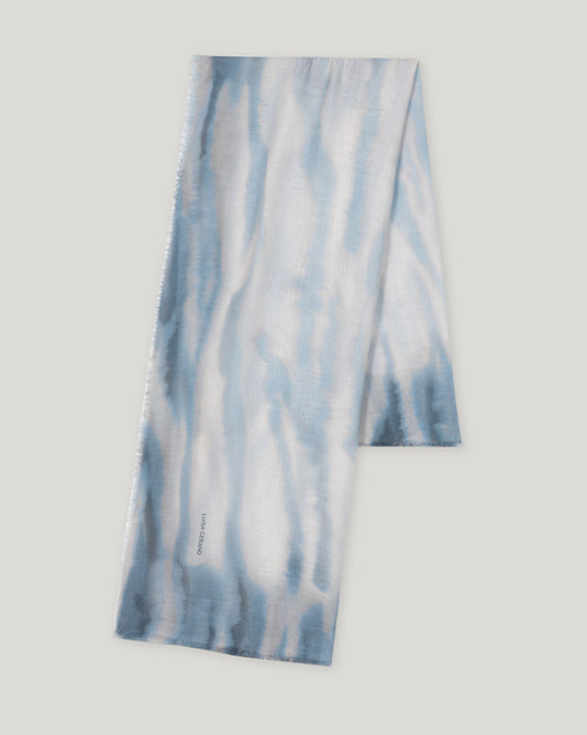 Batik Print Scarf in Blue