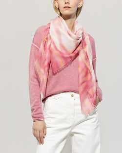 Batik Print Scarf in Pink