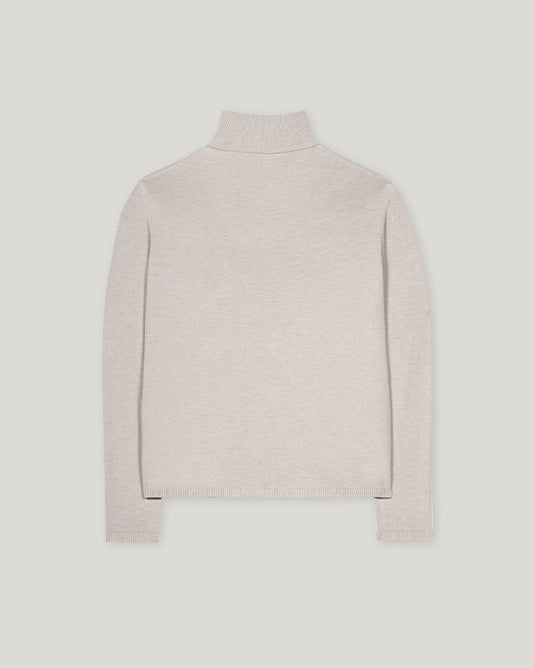 Neutral Tone Roll Neck Sweater