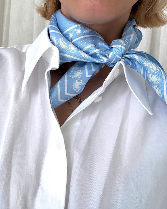 Paisley & Cream Kerchief Scarf