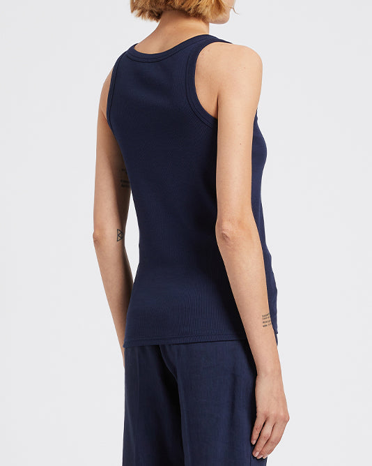 Navy Rib Vest