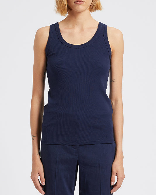 Navy Rib Vest