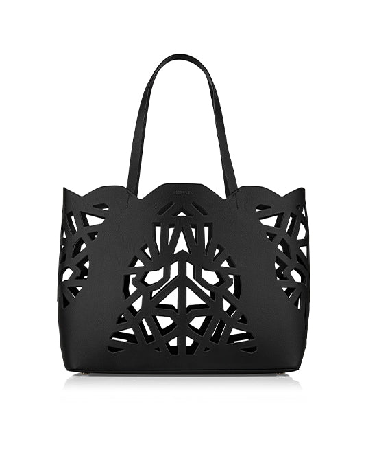 LAST ONE Laser Cut Out Leather Shopper