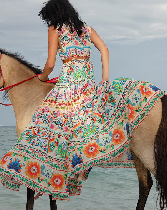 FULL MAXI SHIRT Print DRESS