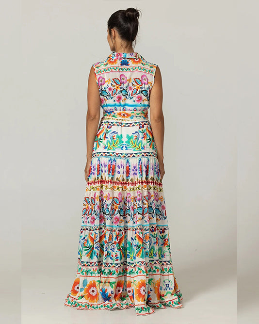 FULL MAXI SHIRT Print DRESS