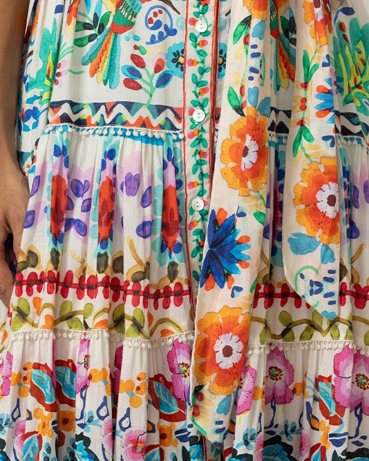 FULL MAXI SHIRT Print DRESS