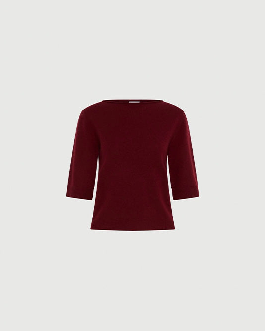 Short Sleeve Rolled Edge Sweater