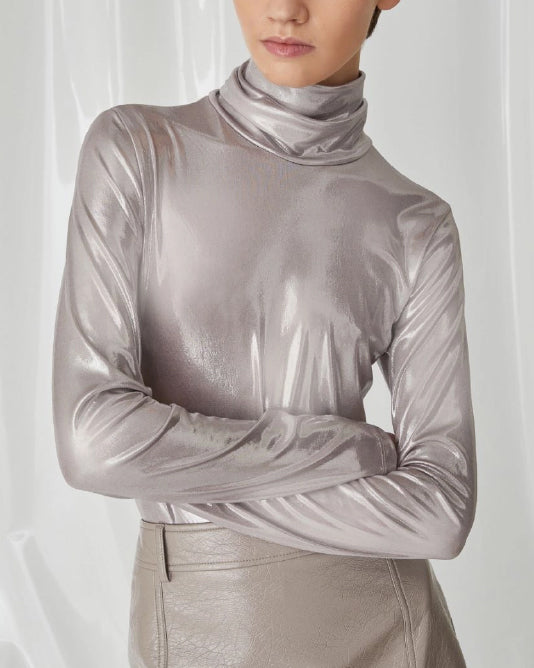 Metallic Roll Neck Body