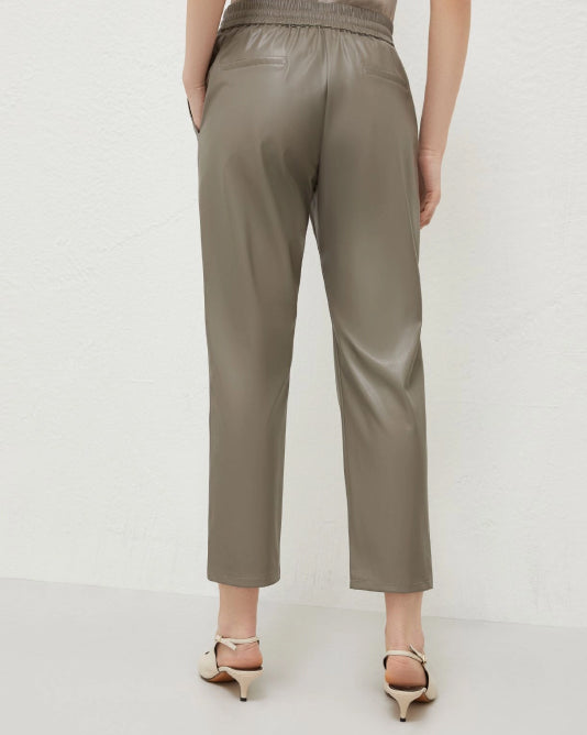 Taupe Faux Leather Pant