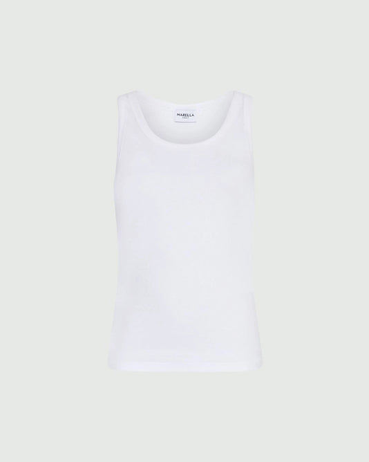 Essential White Rib Vest